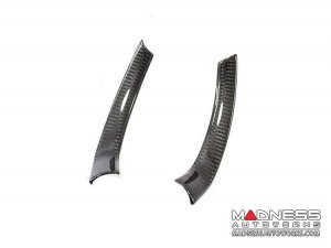 Alfa Romeo Giulia Steering Wheel Trim - Carbon Fiber - Lower Side Cover Set - Pre '20 Models